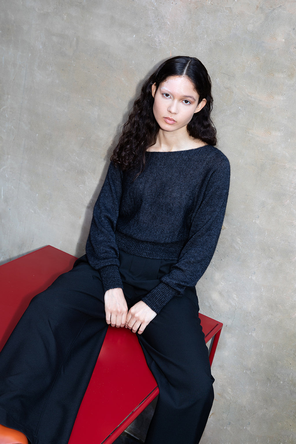 BILLIE trui mohair en zijde