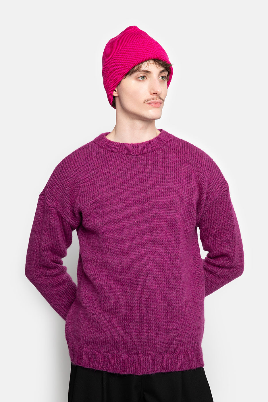 MUTS fuchsia fijne merino wol