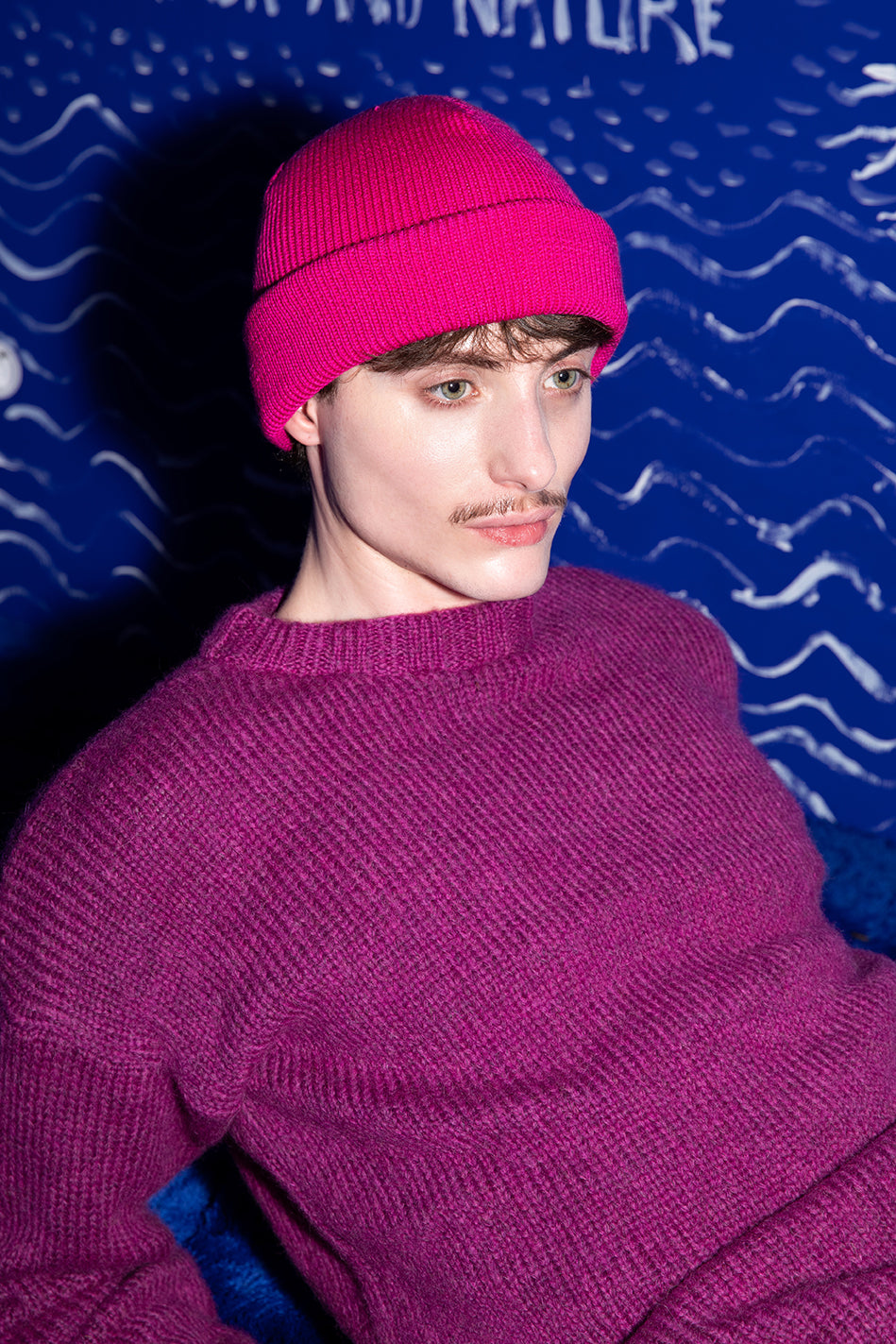 MUTS fuchsia fijne merino wol