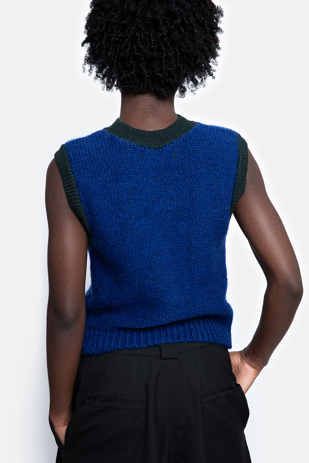 RENEE debardeur blauwe alpaca