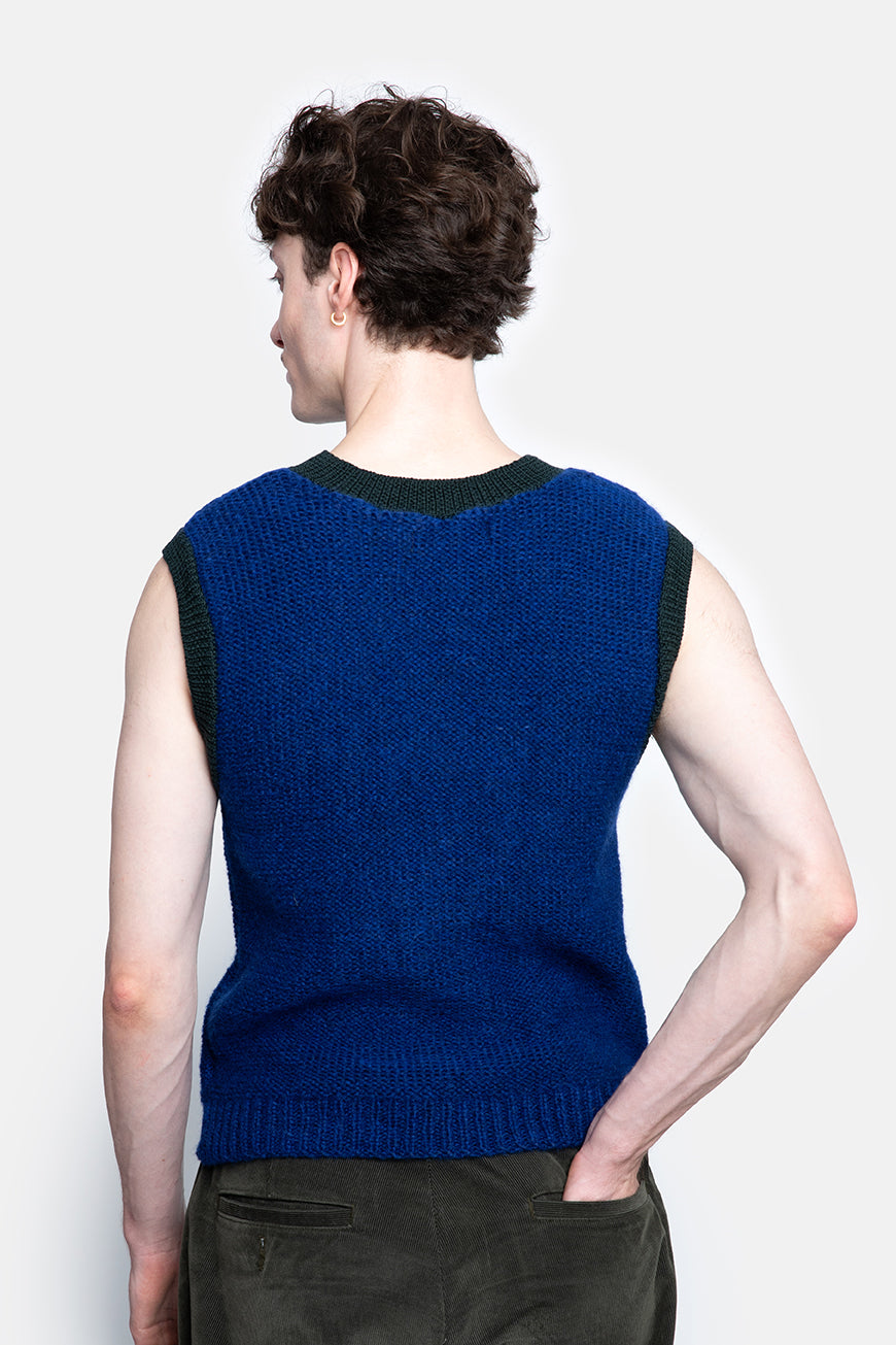 RENEE debardeur blauwe alpaca
