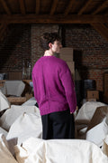 ROELAND trui fuchsia alpaca