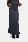 ROXANNE rok grijze katoen en merino