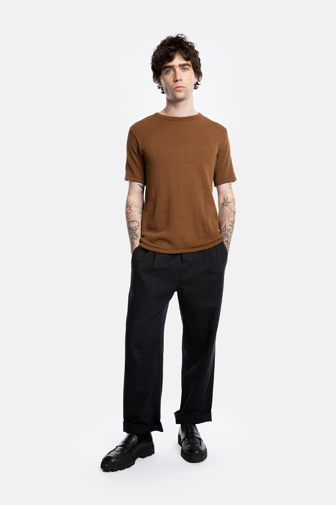 STEFFEN short-sleeve crêpekatoen