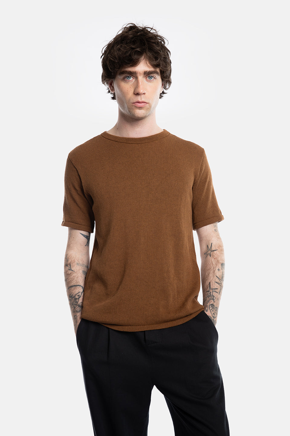 STEFFEN short-sleeve crêpekatoen