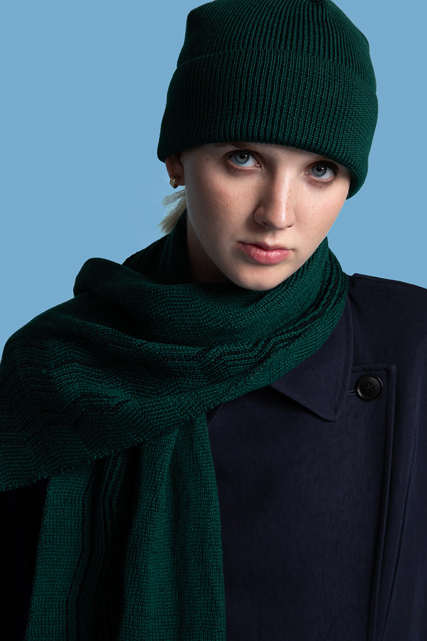 MUTS groen fijne merino wol